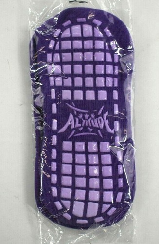 Altitude Trampoline Ankle Socks Kids Youth L Toddler Non-Slip Grip Purple 5 Pack - Picture 8 of 8