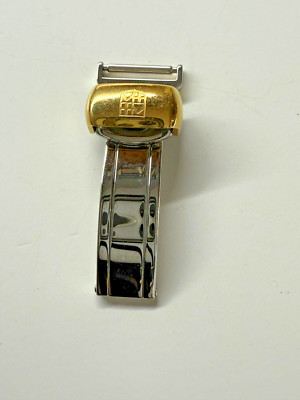 Frederique Constant Deployant Clasp Steel 13 mm Stainless with gold accents