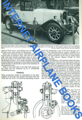 AUTOMOBILE PROFILE 67 SINGLE SLEEVE-VALVE ARGYLLS_LAUDAULETTE_LIMOUSINE_COUPE-CA - Foto 3 di 3