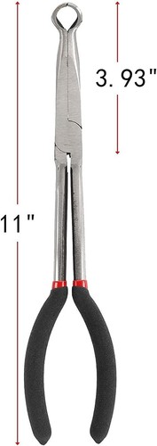 5Pcs 11" Long Needle Nose Pliers Set Extended Reach Tools 45 90 Degree Angle - Picture 3 of 10