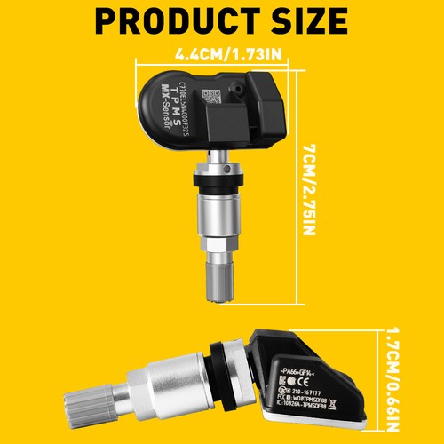 TPMS Quality 315MHz & 433MHz 2 in 1 Auto Metal Stem Tire Pressure Sensor US - Picture 6 of 12