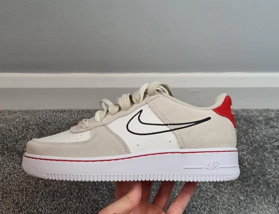 Nike Air Force 1 AF1 LV8 GS First Use Stone Grey Beige UK 5 Womens