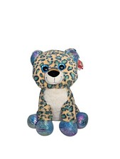 Kellytoy Leopard Soft Plush Sparkle Eyes Large Stuffed Animal 14" New Read Below