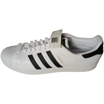 Adidas Superstar Lo Top Sneakers Mens White Black Size 19 M | eBay