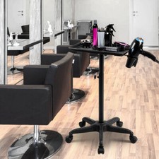 Salon Hairdresser Barber Hair Storage Trolley Beauty Adjustable Height Spa Cart