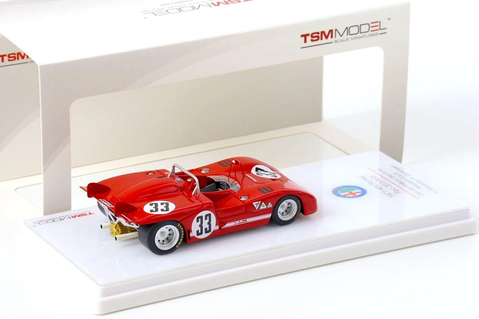 1:43 Tsm 1971 Alfa Romeo Tipo 33/3 Can-Am #33 Watkins Glen 6h Autodelta Spa - Immagine 2 di 3