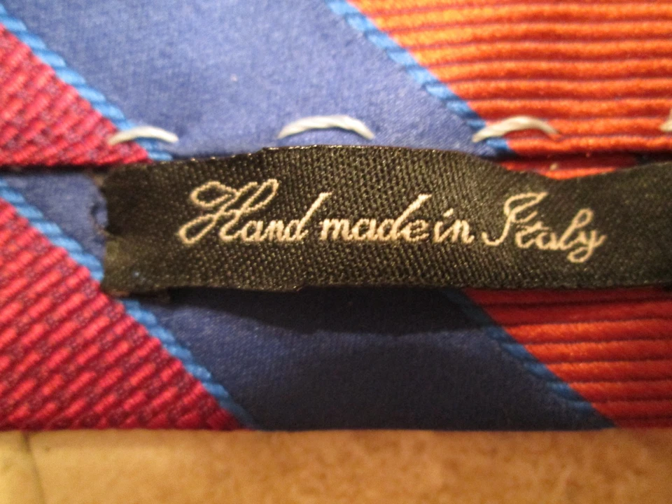 Corbata a rayas Genesis Luxe para hombre a rayas de seda multicolor #G1 Foto 3 de 4