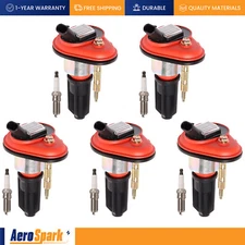 5X Ignition Coil & 5X Platinum Spark Plug for Chevrolet Colorado Hummer H3 UF303