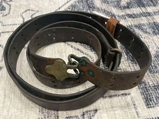 WW1 WWI OR WW2 WWII US Military Army M1907 M1 Garand Leather Sling Brass Hooks