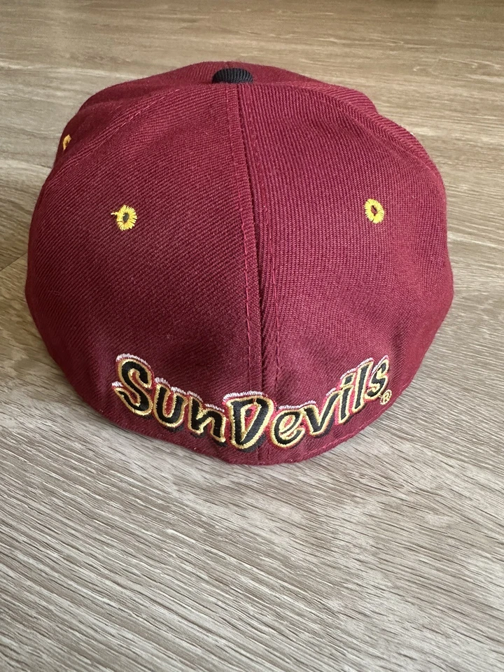 Vintage Zephyr Graf-X Arizona State University ASU Sun Devils Fitted Hat 7 1/2 - Image 3 of 4