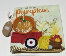 Mud Pie A trip to the Pumpkin Patch Book with Pin Cloth Fall Halloween NWT
