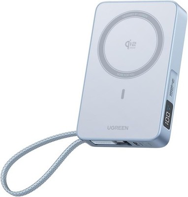 Magnetische Powerbank 10000mAh Qi2 25W für iPhone 17 Pro, Schnellladung, LED
