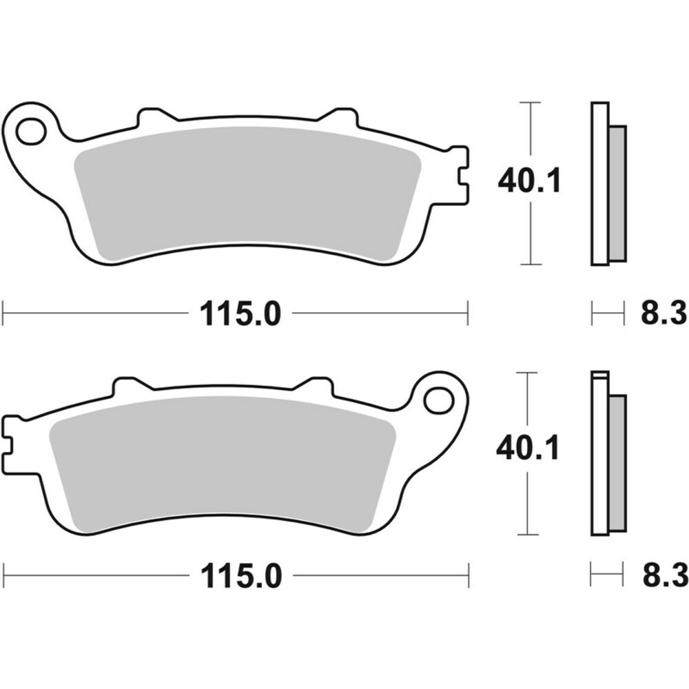 Brembo Sintered Brake Pads 07HO42LA For Motorcycle Parts Accessories