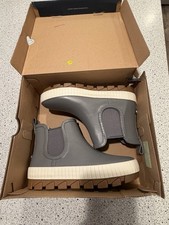 New Sperry Torrent Gray Rain Waterproof Chelsea Pull On Boots Women 6.5 M Grey