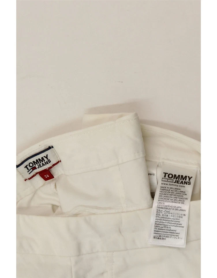 TOMMY HILFIGER Womens Chino Shorts W26 Small White Cotton AI05 - Image 3 of 3