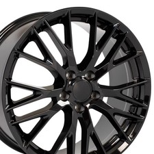 Rueda forjada 20x10 pulgadas 58982 negra para parte trasera de la base C6 C7 Corvette - estilo Z06