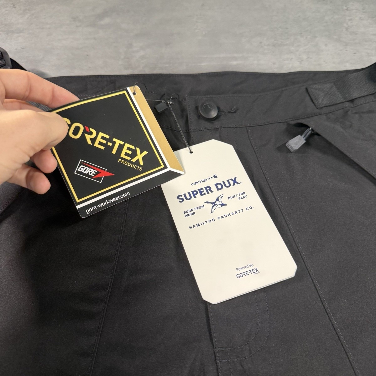 Carhartt Gore-Tex Pants Men S Black Super Dux Water + Wind