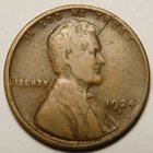 1924 D Lincoln Wheat Cent Penny VG-Details/ Scratch Obsv. "Actual Coin Pictured"
