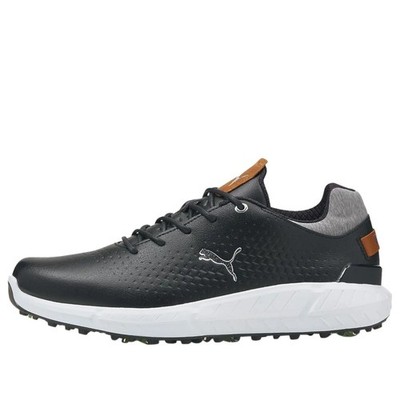 NEW Puma Men's Ignite Articulate Leather Golf Shoes Black/Silver Size 12M
