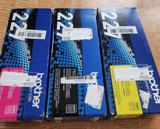 Brother TN227 genuine high yield toners - Black, Magenta, Yellow