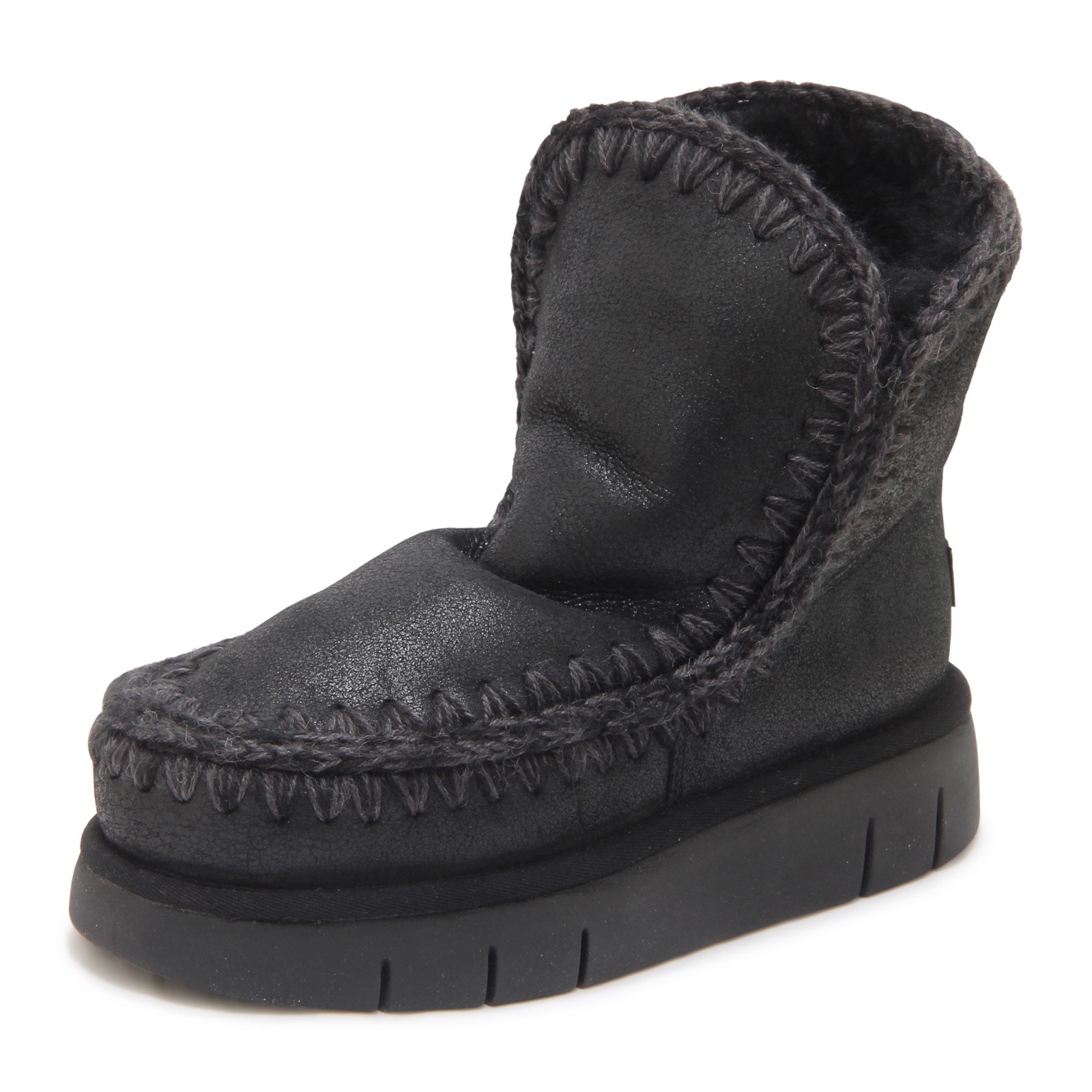 Q1711 STIVALETTO DONNA MOU ESKIMO 18 BOUNCE METALLIC WOMAN BOOTS