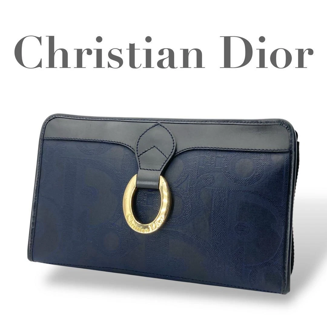 Exquis sac pochette logo ovale trotteur Christian Dior 682