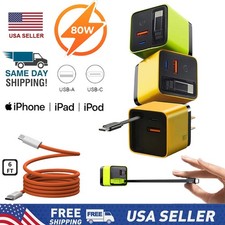 3 In 1GaN Retractable Phonecharger Wall Plug,All in Onecharger Retractable Cable