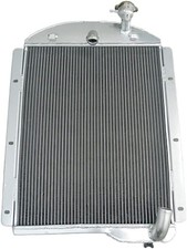 3 Rows Full Aluminum Radiator for 1941-1946 Chevy PickUp Truck L6 Manual