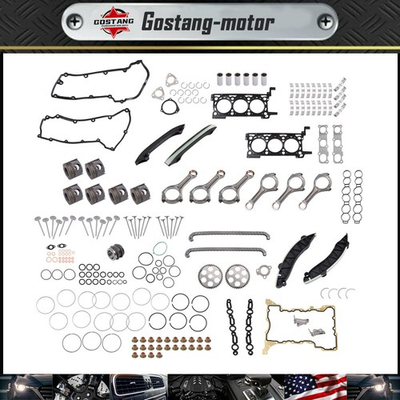 #ad For Ram 1500 2014 2023 3.0L Engine Rebuild Overhaul Kit w Rods Timing 68147230AA $559.16