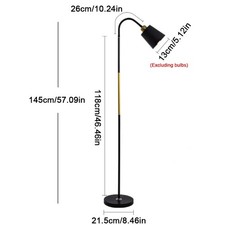 Image of Adjustable Standard Floor Lamp Living Room Reading Light Free Standing Lighting