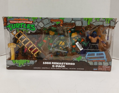 Teenage Mutant Ninja Turtles 4'' 1988 Remastered 6-Pack of Action Figures