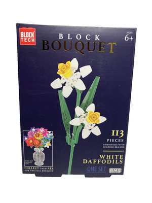 Block Tech Block Bouquet White Daffodil 113 pieces New Release