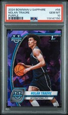 2024 Bowman U Sapphire NOLAN TRAORE 1st Bowman Purple Refractor/100 PSA 10 POP 1