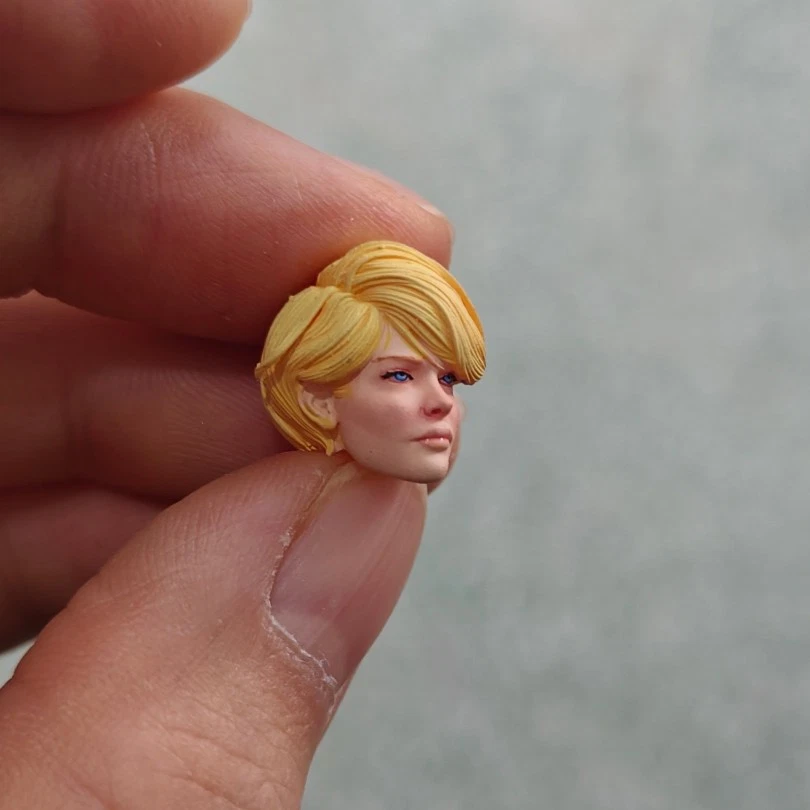 Раскрашенная скульптура головы Power Girl 1:18 для женской экшн-фигурки 3,75 дюйма игрушки для тела - Изображение 3 из 3