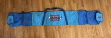Vintage K2 Kinetic Energy USA Winter Snow Ski Zip Bag Nylon Teal Blue 79” Long