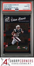 2016 PANINI DONRUSS PRESS PROOF SILVER #181 DION LEWIS #/100 POP 1 PSA 10