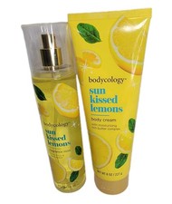 Bodycology Sun Kissed Lemons Body Cream  Fragrance Mist 8oz Set Discontinued