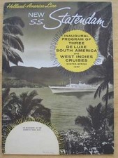 STATENDAM (Holland America) Nice 1957 DECK PLAN++
