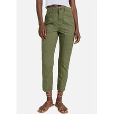 Veronica Beard Arya with Carpenter Details Clever Green 24 NWT