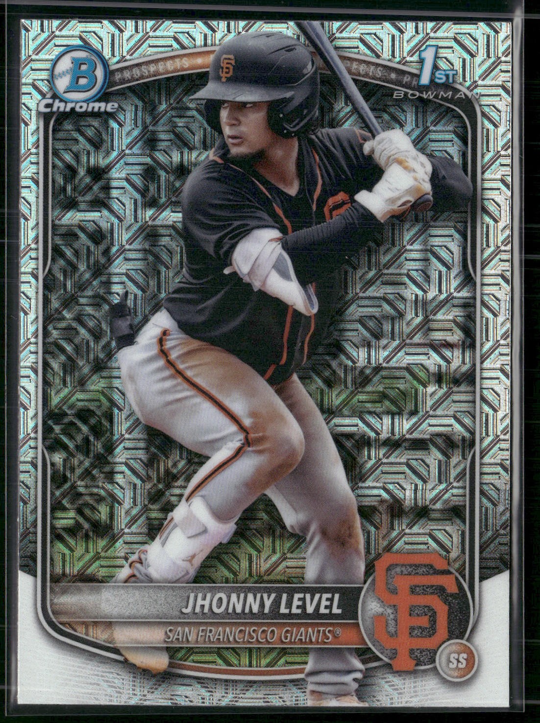 2025 Bowman #BCP-147 Jhonny Level Chrome Prospects Mojo Refractor