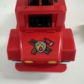 Lego Duplo Town 6169 Fire Chief & Jeep Complete Building Toy Set No Box Manual