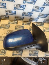 HYUNDAI I10 2011 DRIVER SIDE MANUAL WING MIRROR E4022889 BLUE