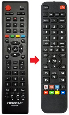 Fernbedienung passend für HISENSE LTDN40D36TUK | LTDN40D50EU | LTDN50D36T