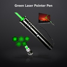 Green Laser Pointer Pen - Rechargeable Laser Beam, USB Charging for Hiking, P...