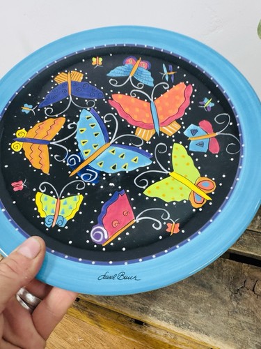 Laurel Burch Bella Casa per piatto farfalla dipinto Ganz 10,25" - Foto 2 di 5