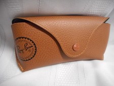 Ray Ban BROWN leather case Sunglasses NEW