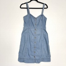 Anthropologie Pilcro Denim Dress Women’s 10 Casual Coastal Western Chambray