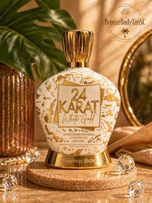   24 Karat White Gold   Designer Skin -24x Bronzing Tanning Lotion 13.5oz 24kt