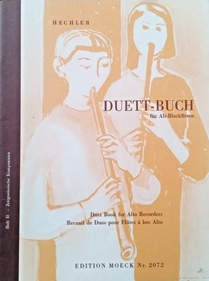 Ilse Hechler-Duett Buch für Alt-Blockflöten-Duet Book f. Alto Recorders-Nr. 8439