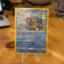 Pokémon TCG Blastoise Sun Moon Team Up Card 25/181 Cracked Ice Holo
